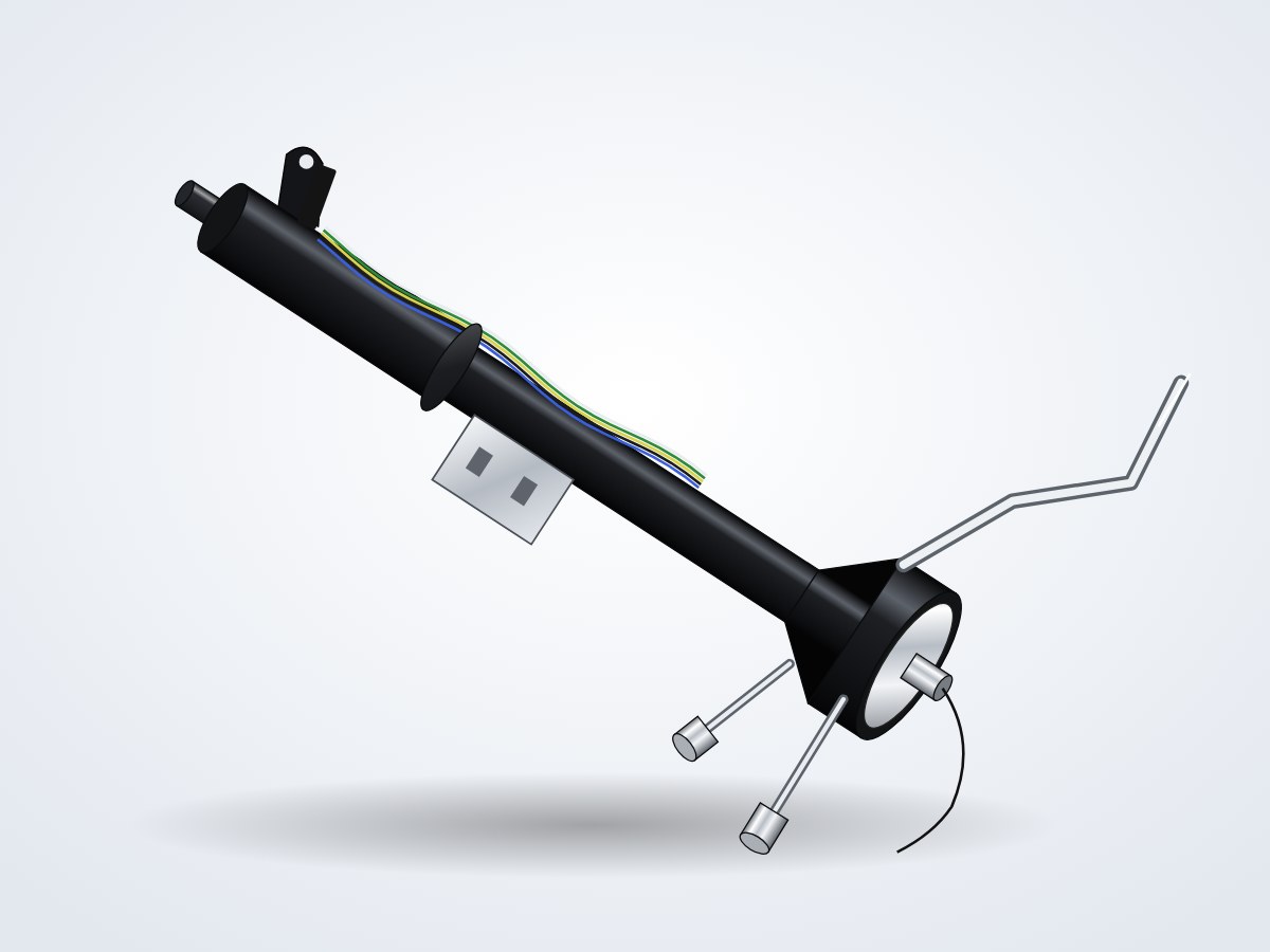 Steering column illustration
